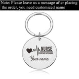 Personalized Nurse Keychains - Nurse WOMAN KEYCHAIN - Gift for Nurses