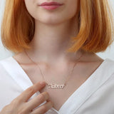 Personalized Old English Name Necklace Women Pendant Choker BFF Gift