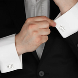 Customized Couple Initials Cuff Bracelet Stainless Steel