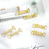 Personalized Name Shoe Buckles Stainless Steel Nameplate