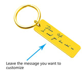 Custom Couple Keychain Gift for Him Her Men Women Key Chains for Dad Son