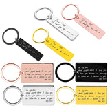 Custom Couple Keychain Gift for Him Her Men Women Key Chains for Dad Son