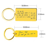 Custom Couple Keychain Gift for Him Her Men Women Key Chains for Dad Son