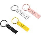 Custom Couple Keychain Gift for Him Her Men Women Key Chains for Dad Son
