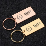 Custom Engraved Name Keychain Personalized Gift for Mom Dad