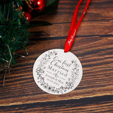 Personalized Couple Christmas Tree Ornament - Name & Date