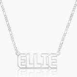 Custom Name Pendant Stainless Steel Choker Necklace