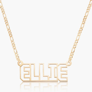 Custom Name Pendant Stainless Steel Choker Necklace