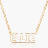 Custom Name Pendant Stainless Steel Choker Necklace