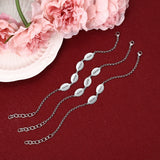 Custom Oval Engraved Chain Bracelets for Couples Stainless Steel