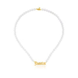 Personalized Pearl Name Necklace for Women