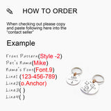 Personalized Pet ID Tag Collar Accessories Engraved Necklace Chain Charm