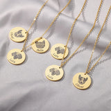 Custom Pet Photo Necklace Stainless Steel Personalized Name Pendant