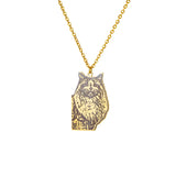 Custom Pet Photo Necklace Stainless Steel Personalized Name Pendant