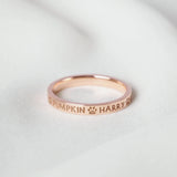 Custom Pet Name Ring Print Name Jewelry Gift for Pet Lover