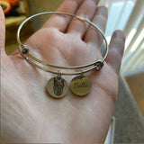 Pet Name Bracelet Bangle Stainless Steel Gift