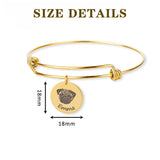 Pet Name Bracelet Bangle Stainless Steel Gift
