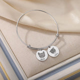 Personalized Pet Photo Bracelet For Women - Tiny Dog Cat Name Pendant Bracelet