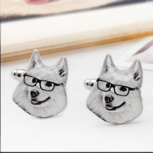 Custom Pet Photo Cufflinks for Him