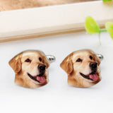Custom Pet Photo Cufflinks for Him