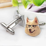 Custom Pet Photo Cufflinks for Him