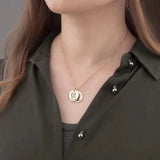 Custom Pet Photo Disc Necklace Engraved Name Pendant