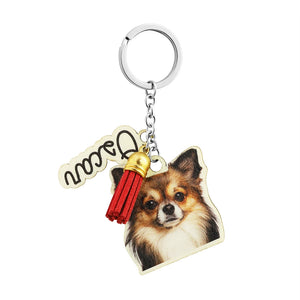 Custom Pet Photo Keychain Wooden Keyring Gift