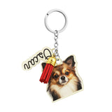 Custom Pet Photo Keychain Wooden Keyring Gift