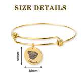Personalized Pet Photo Name Bracelet For Women Tiny Cat Name Pendant Bracelet