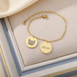 Custom Pet Photo Name Bracelet for Women