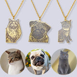 Personalized Pet Photo Necklace Stainless Steel Memorial Gift