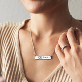 Custom Pet Photo Engraved Necklace Gift for Cat & Dog