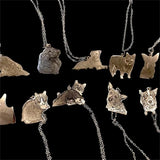 Custom Pet Photo Necklace Engraved Pet Name Pendant Memorial Gift