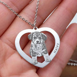 Personalized Pet Picture Necklace Portrait Cat Jewelry Dog Lover Gift