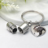 Personalized Pet Urn Keychain Dog Cat Cylinder Cremation Urn Keyring