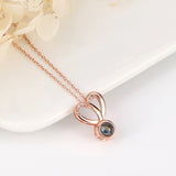 Personalized 925 Silver Rabbit Ears Necklace