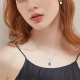 Personalized 925 Silver Rabbit Ears Necklace