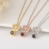 Personalized 925 Silver Rabbit Ears Necklace