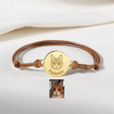 Personalized Dog Photo Charm Bracelet