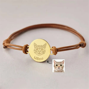 Personalized Dog Photo Charm Bracelet