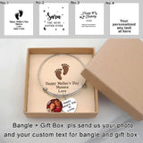Personalized Photo Bangle Bracelet with Picture