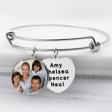 Personalized Photo Bangle Bracelet with Picture