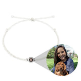 Custom Photo Projection Braided Bracelet Mother's Gift