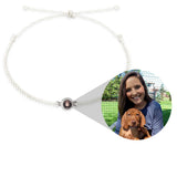 Personalized Photo Bracelet With Hand Braided String
