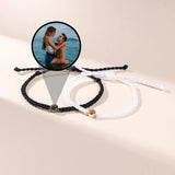 Personalized Photo Bracelet With Hand Braided String