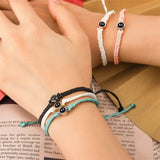 Personalized Photo Bracelet With Hand Braided String