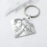 Personalized Photo Calendar Keychain, Picture Key Chains, Photo Key Ring