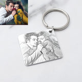 Personalized Photo Calendar Keychain, Picture Key Chains, Photo Key Ring