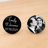 Personalized Photo Cufflinks Wedding Favors for Men