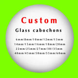 Custom Glass Cabochons - Personalized Photo DIY - Various Sizes Available